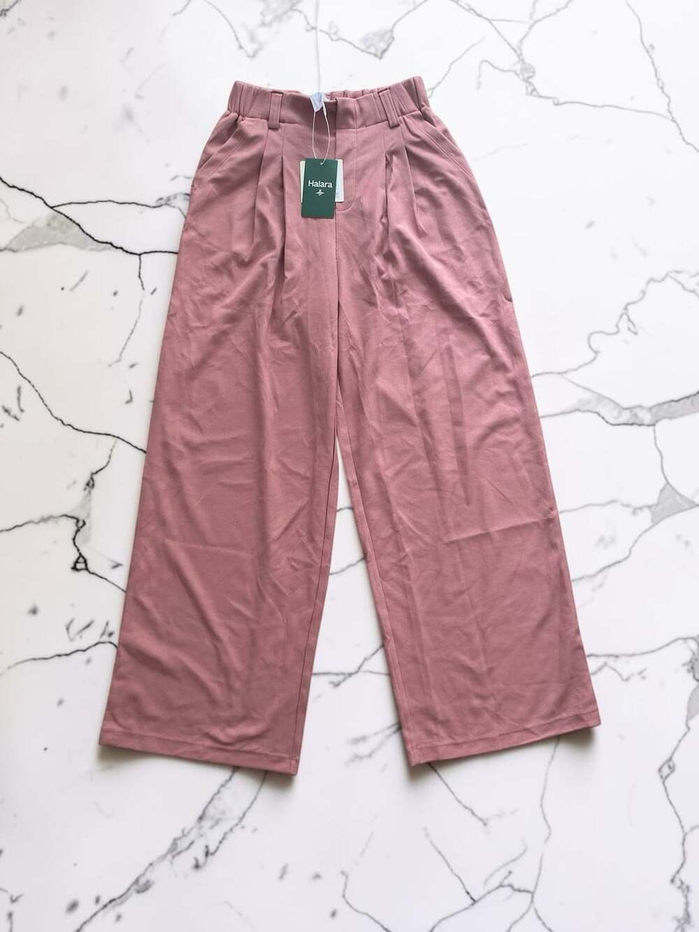 NWT HalaraFlex Wide Leg Work Pants Pink